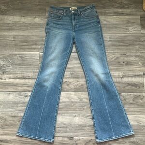 High waisted flare jean